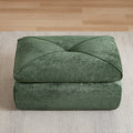 Modern Minimalist Green Fabric Chenille Combination Sofa, Spacious And
