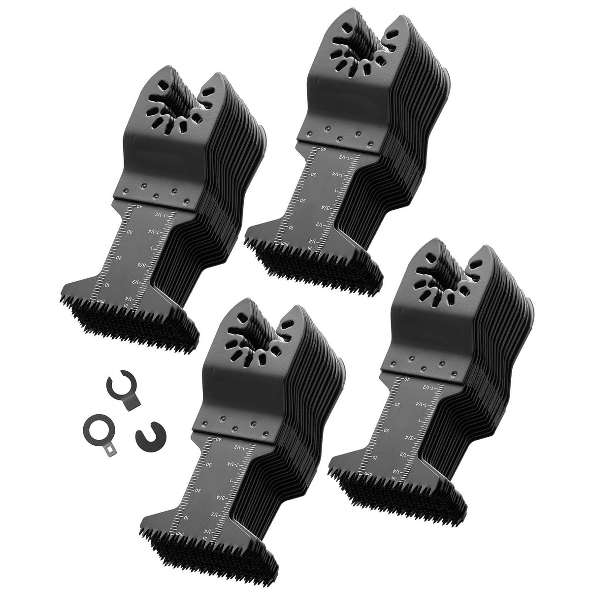 60PCS Oscillating Saw Blades Japanese Teeth, Universal Quick Release O