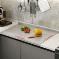 304 Stainless Steel Double-edge Chopping Board, Non-moldy And Easy To