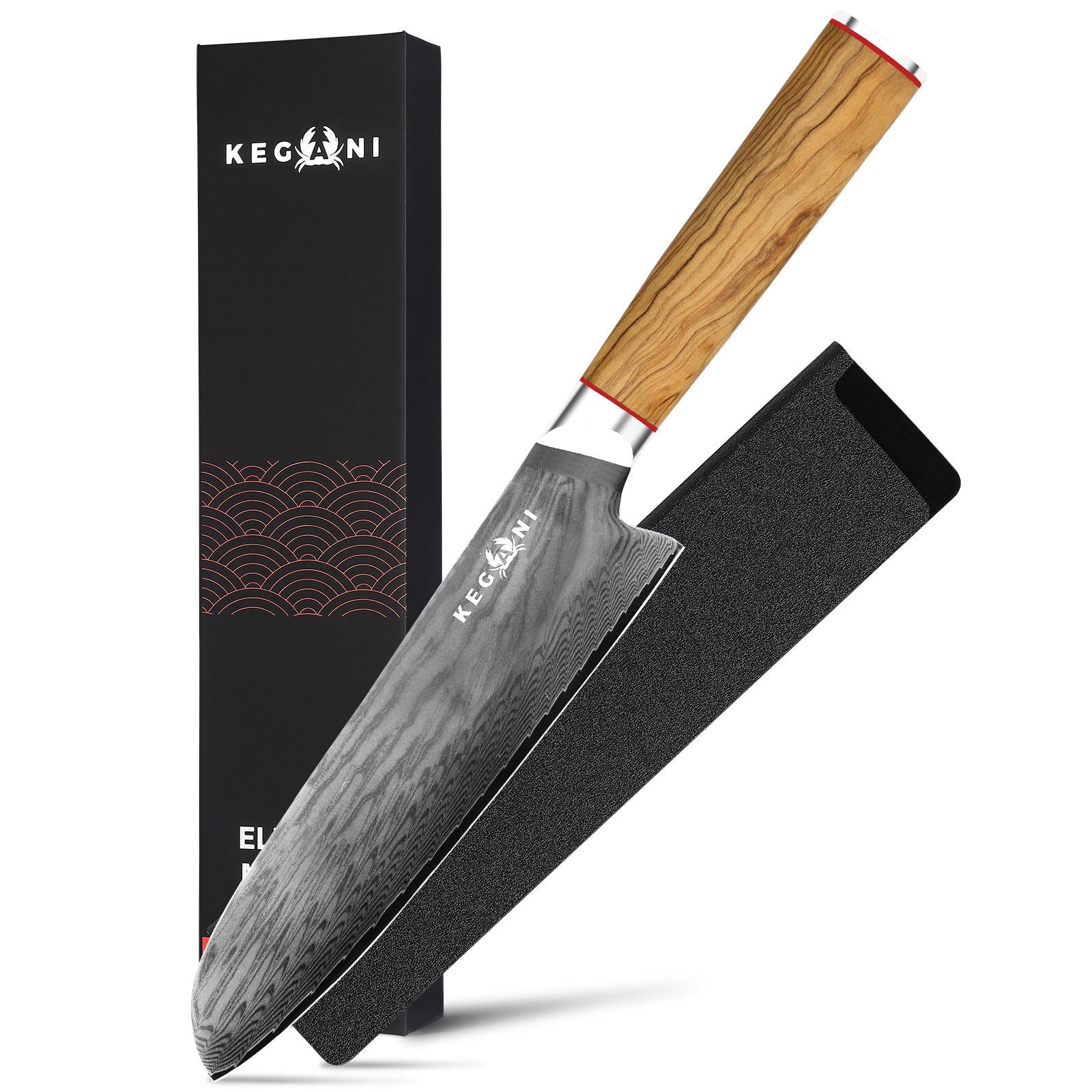 Kegani Kiritsuke Knife - 8 Inch Professional Japanese Chef's Knife, 67