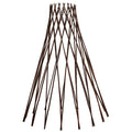 4FT Willow Round Teepee Trellis For Climbing Plants, 48 In H X 13 In W