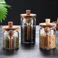 Glass Storage Jar with Wooden Spoon