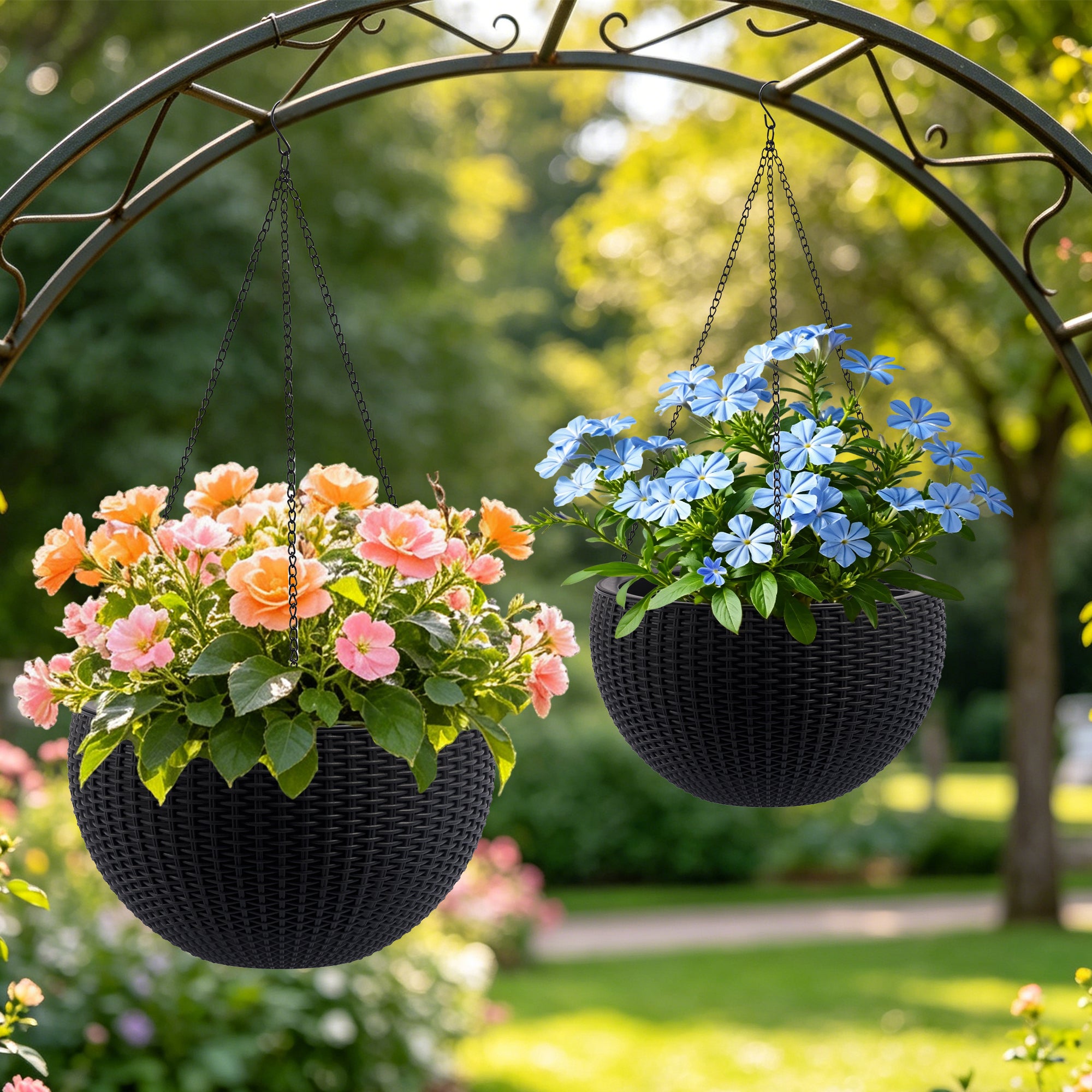 Self-Watering Hanging Planter with Water Level Indicator