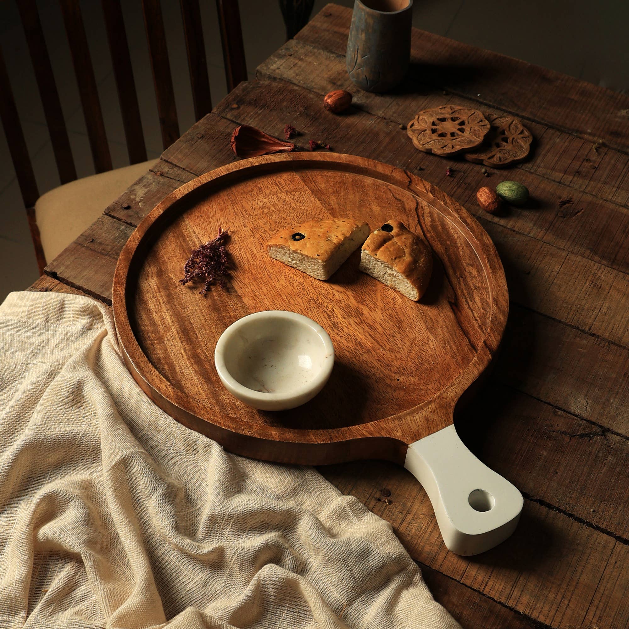 Wooden Cheese Board and Cutting Surface