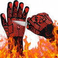 BBQ Gloves, 1472 F Heat Resistant Oven Mitts With Silicone Grip, Prote
