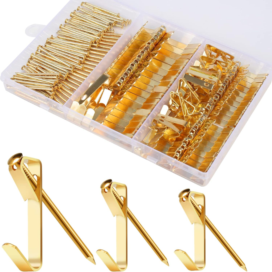 184 Pieces Picture Hanging Kit 20lb 30lb 50lb Picture Hangers Metal Ho